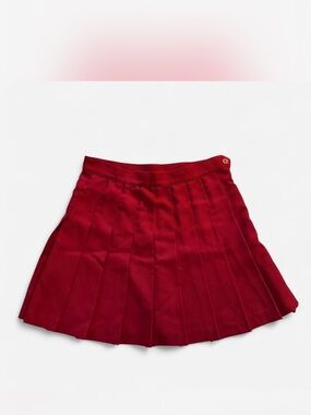 Los Angeles Apparel Red Pleated Skirt